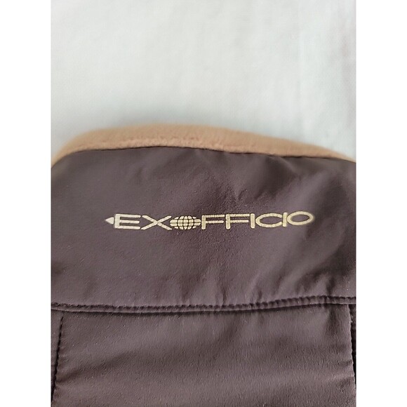 Exofficio Vest Mens L Brown Full Zip Pockets Wool Blend Outdoor Hiking Dad EUC - Picture 12 of 14